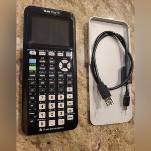 Texas Instruments TI-84 Plus CE Black Calculator with USB Cable